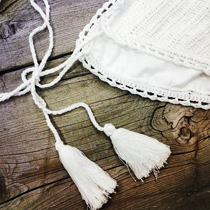 Triangle Tassel Bikini Crocheted Swimwear Sexy Knitting Bikini Bella Mia